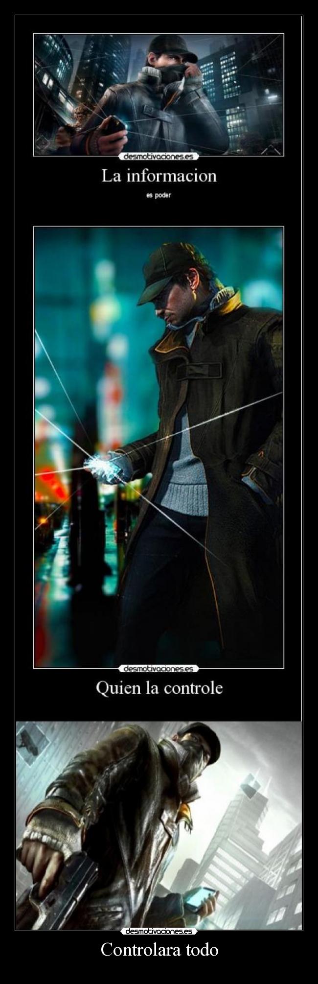 carteles aiden pearce watch dogs cadena jun supremo desmotivaciones