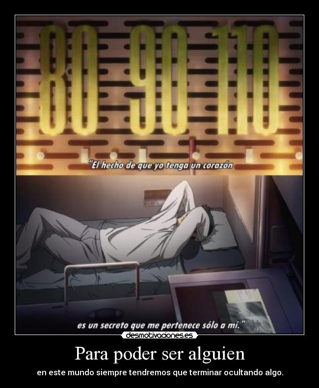 Para poder ser alguien -