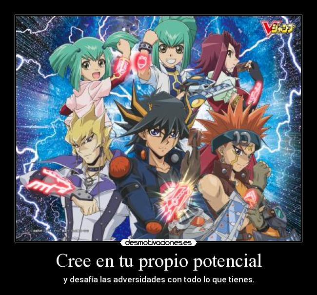 carteles yusei fudo crow jack atlas aki lua luca yugioh 5ds anime manga kolpisoto desmotivaciones