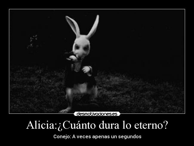 Alicia:¿Cuánto dura lo eterno? - 