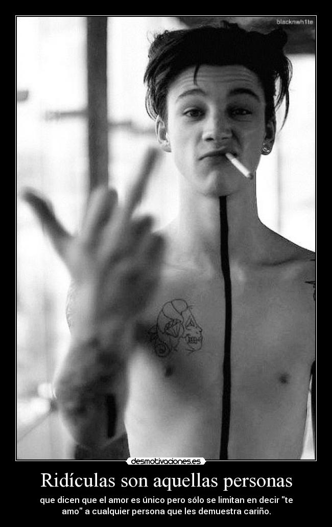 Ridículas son aquellas personas - 