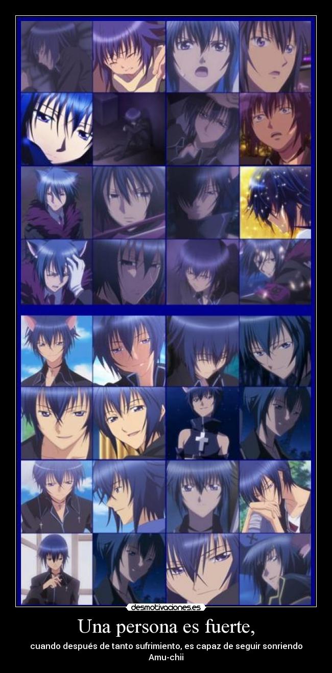 Una persona es fuerte, -