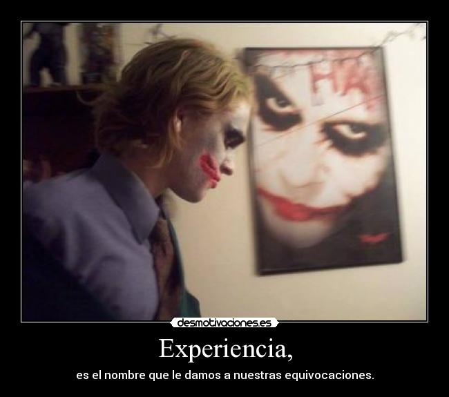 Experiencia, -
