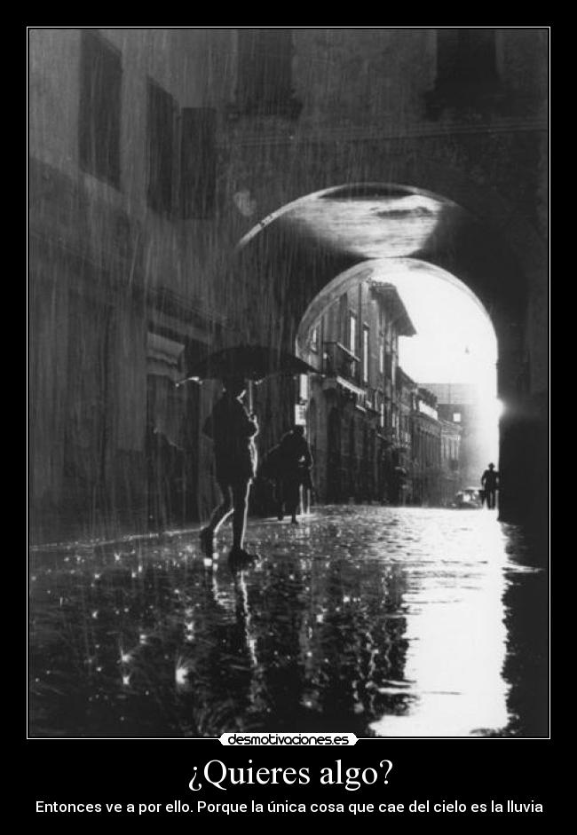 ¿Quieres algo? -