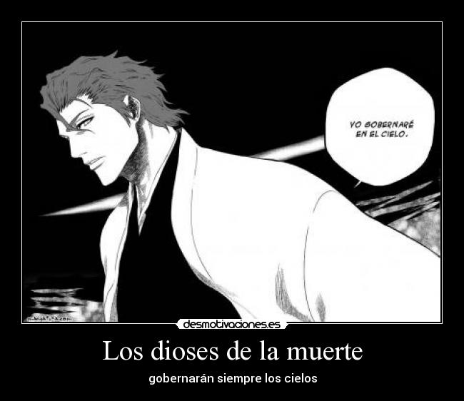 carteles muerte ferdo bleach aizen desmotivaciones