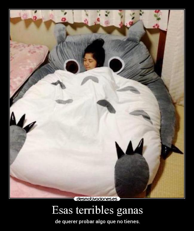 Esas terribles ganas - de querer probar algo que no tienes.