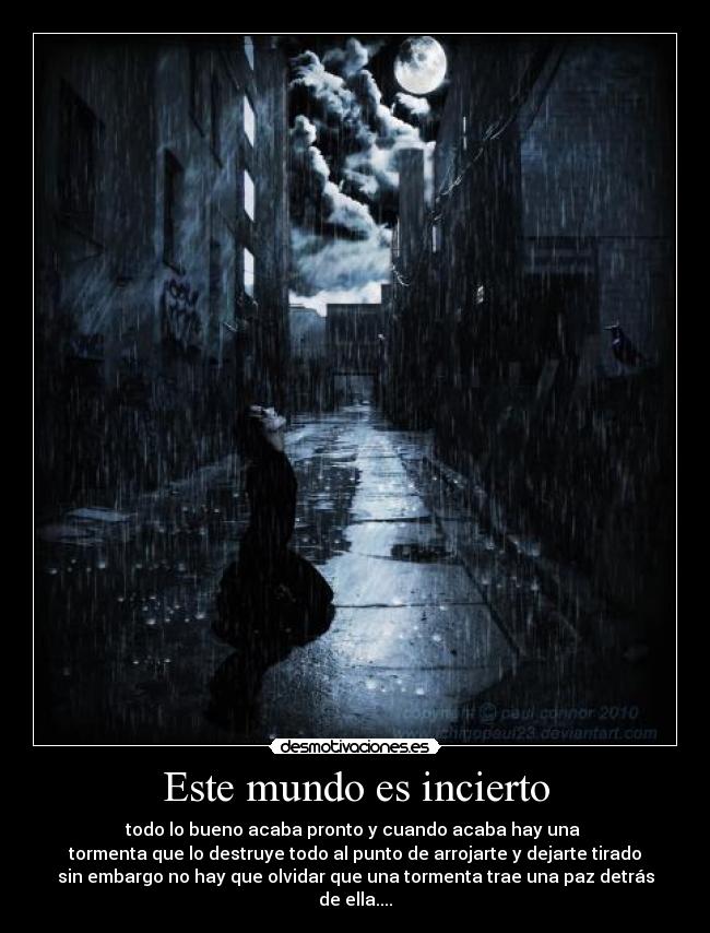 Este mundo es incierto - 