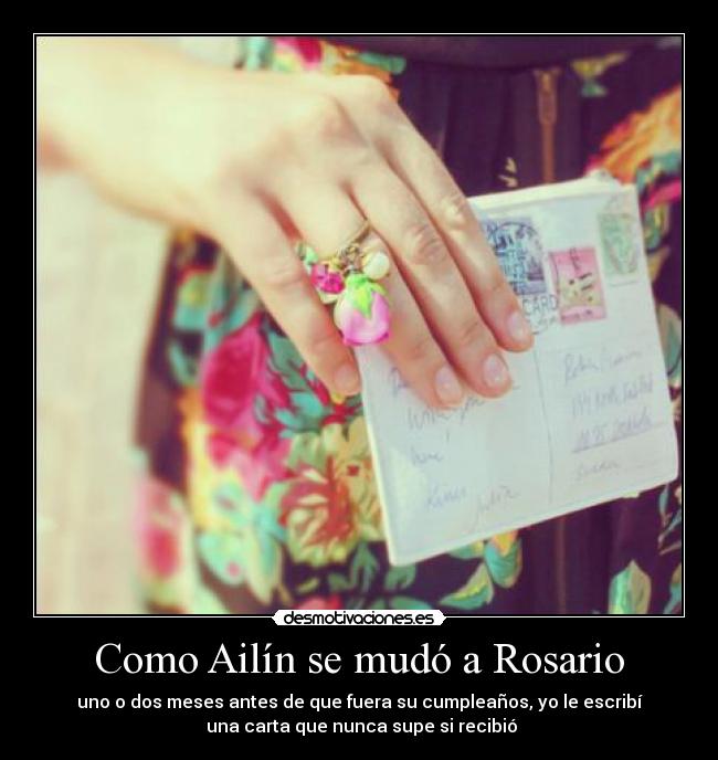 Como Ailín se mudó a Rosario -