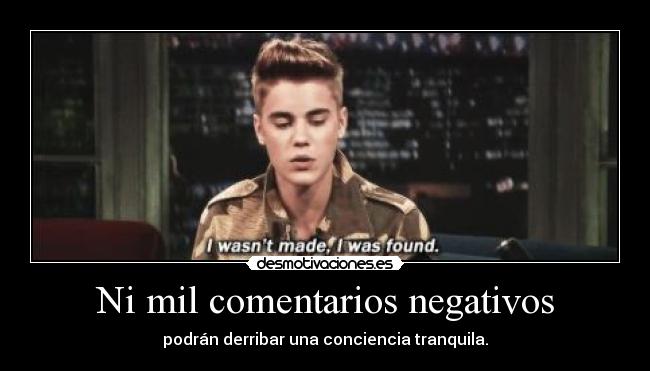 Ni mil comentarios negativos -