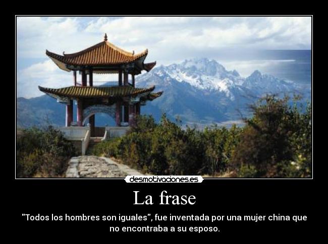 La frase -