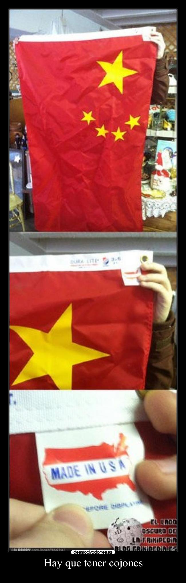 Hay que tener cojones -