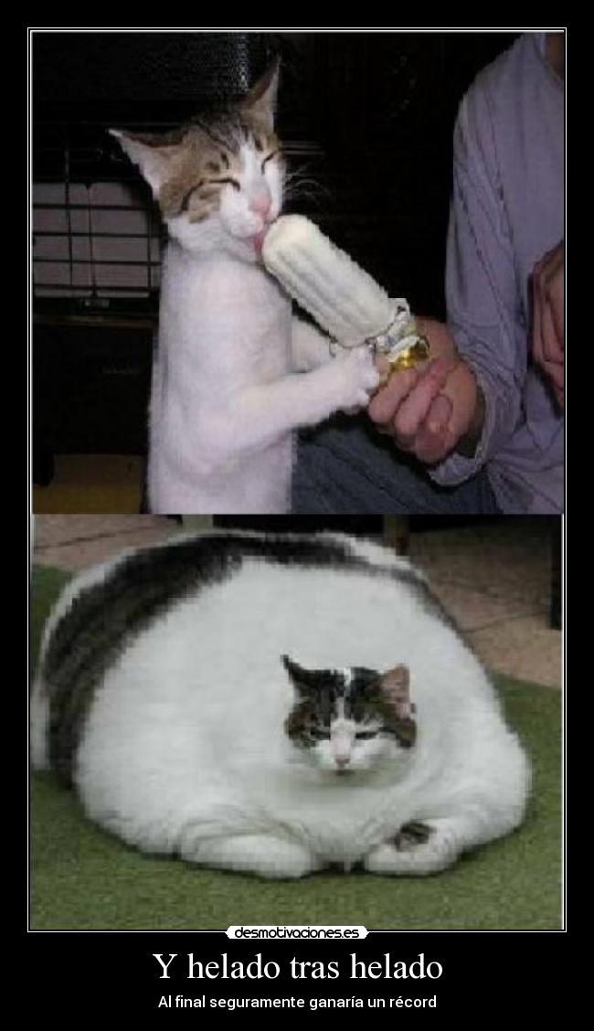 Y helado tras helado - Al final seguramente ganaría un récord