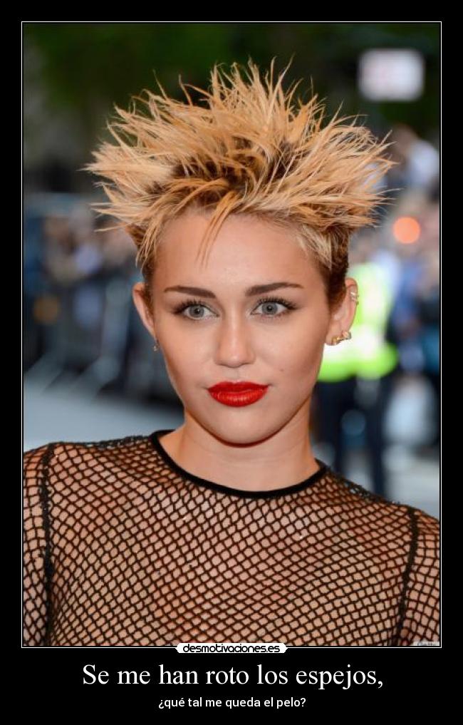 carteles miley cyrus guapa embidia les corroe sexy haters son frikis sin vida desmotivaciones