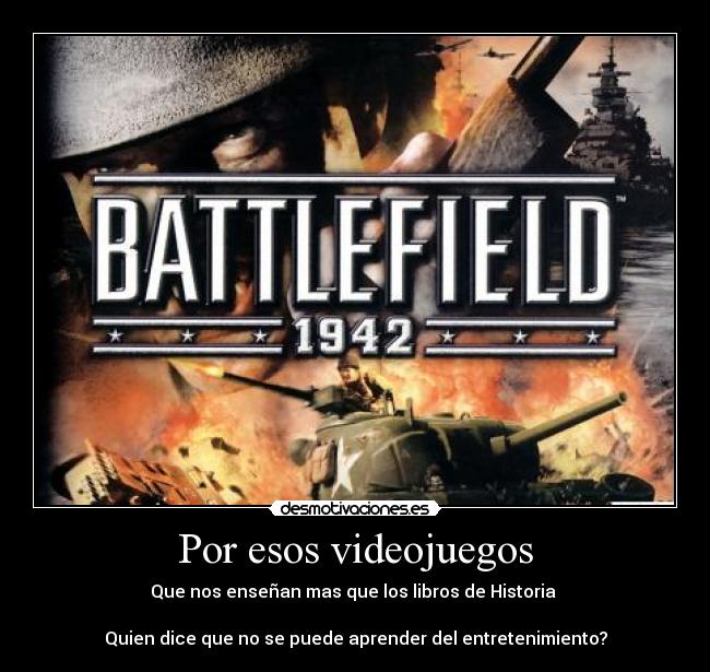 Por esos videojuegos - Que nos enseñan mas que los libros de Historia
Quien dice que no se puede aprender del entretenimiento?