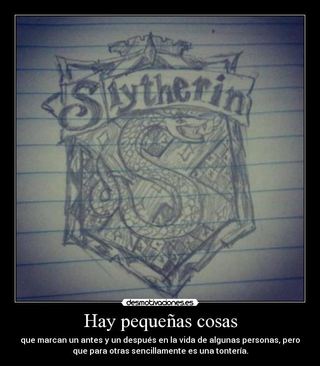 Hay pequeñas cosas -