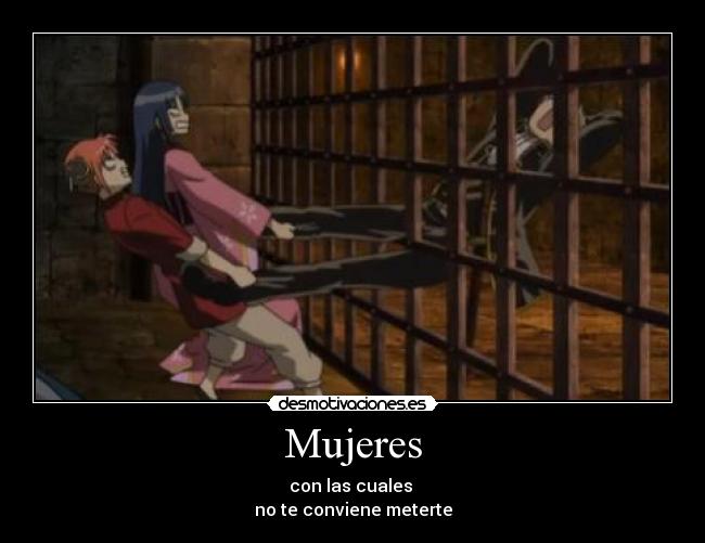 carteles gintama anime manga okita kagura nobume shinsengumi mujeres castigo infiel infieles carcel desmotivaciones