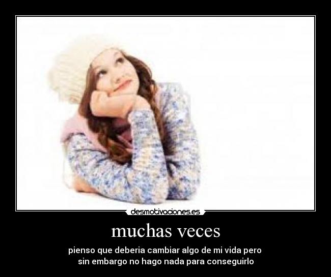 muchas veces -