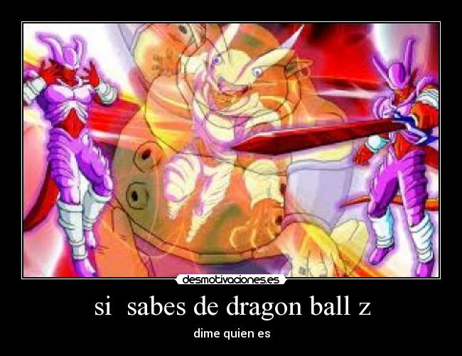 si  sabes de dragon ball z - 