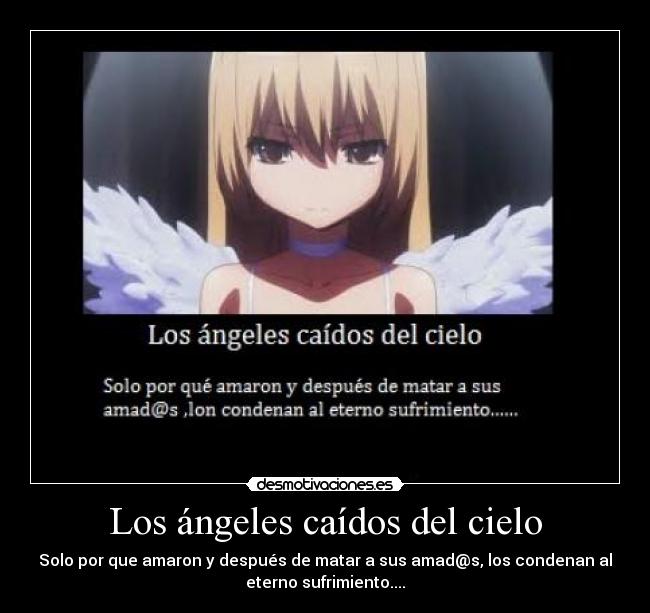 Los ángeles caídos del cielo -