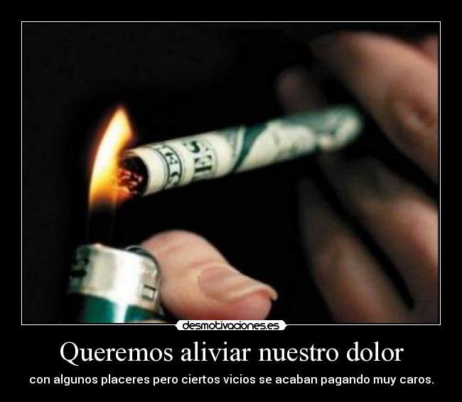 Queremos aliviar nuestro dolor - 
