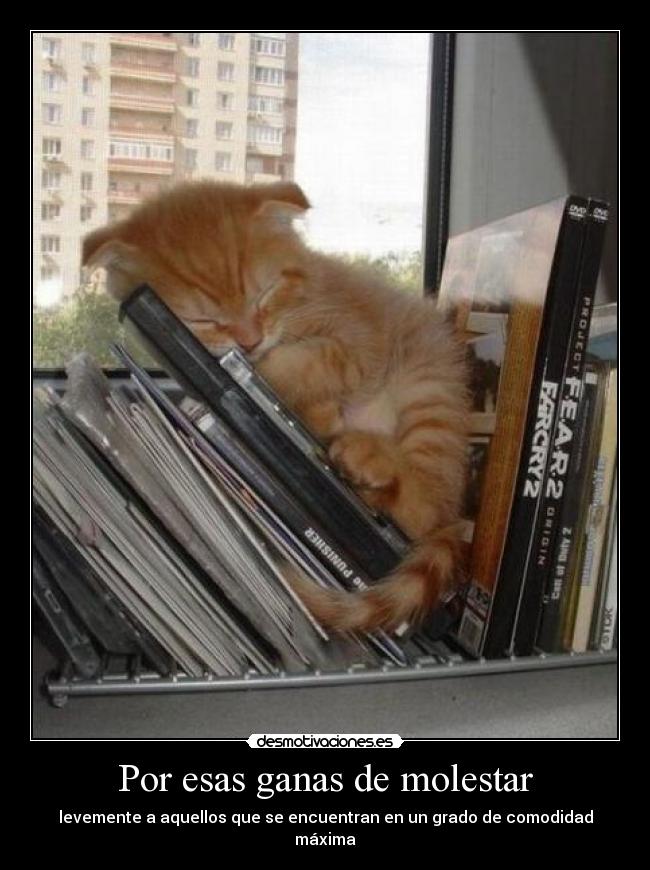 Por esas ganas de molestar -