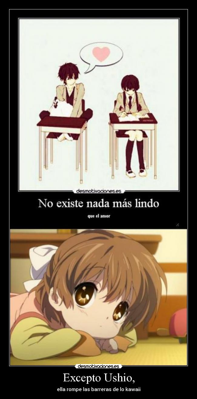 carteles sad life ushio mas kawaii mono tierno bonito precioso que jamas existira desmotivaciones