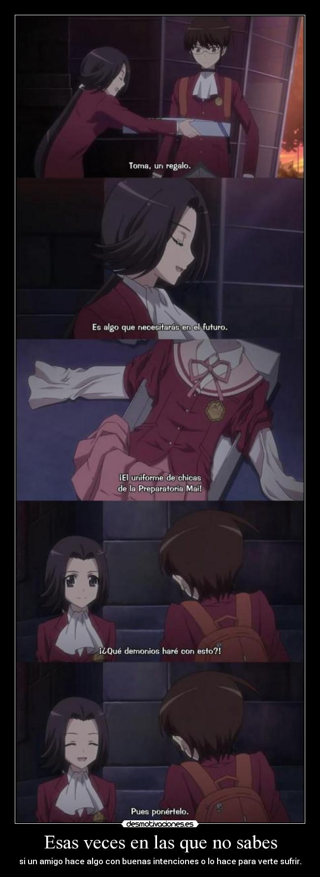 Esas veces en las que no sabes -