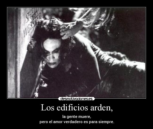 Los edificios arden, -