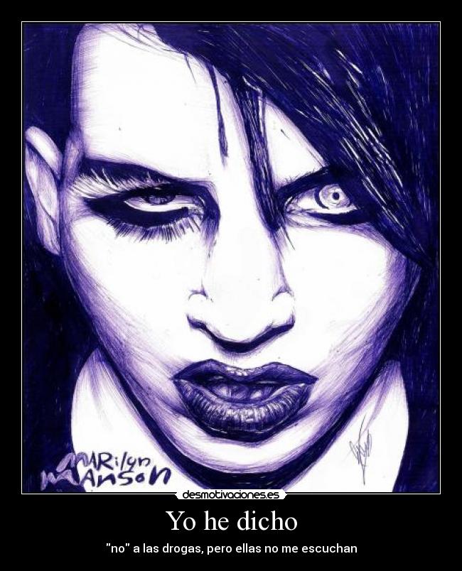 carteles dibujo mio marilyn manson desmotivaciones