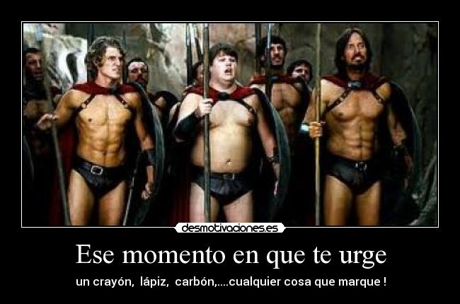 Ese momento en que te urge - un crayón, lápiz, carbón,....cualquier cosa que marque !