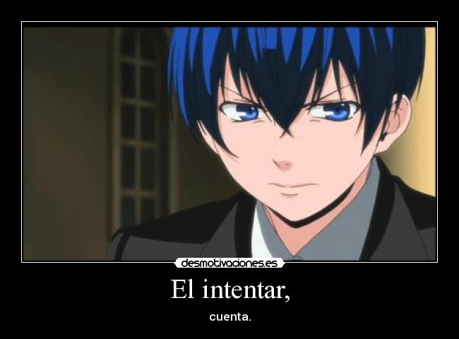 El intentar, - cuenta.