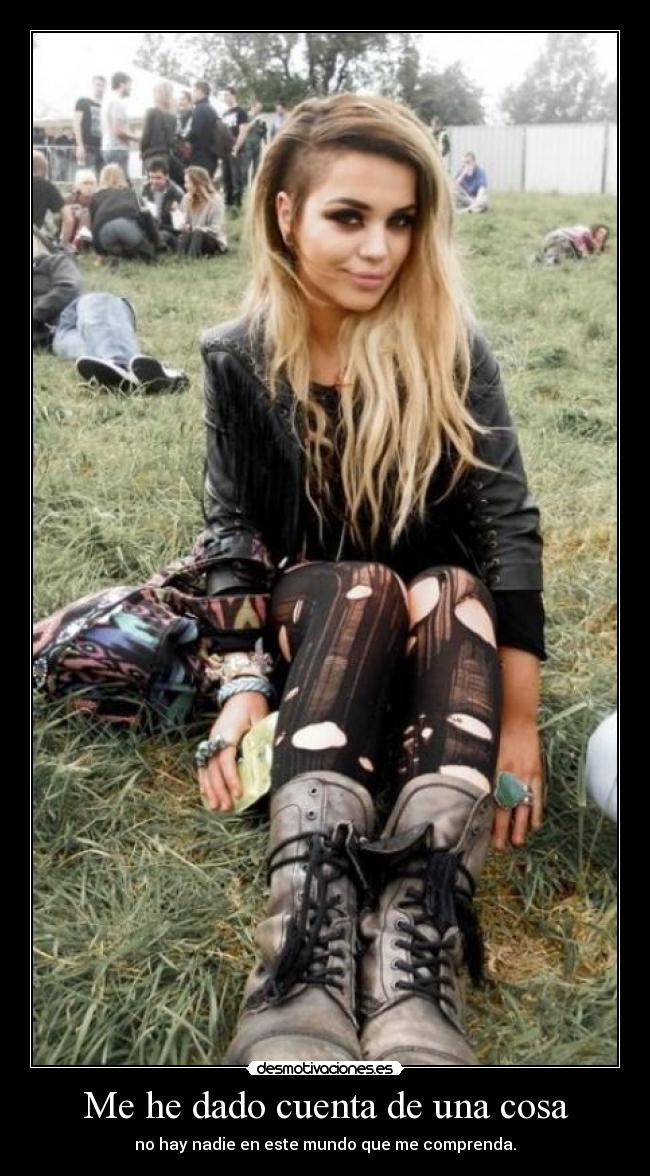 Me he dado cuenta de una cosa -