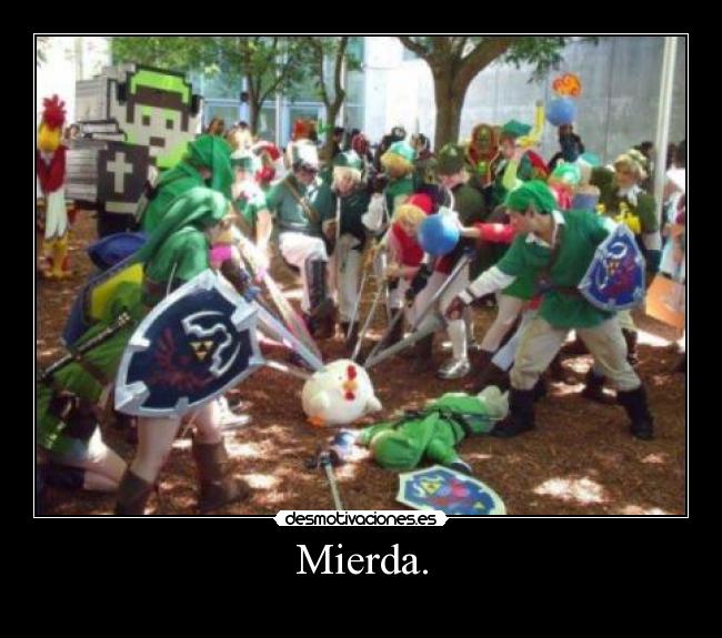 Mierda. -