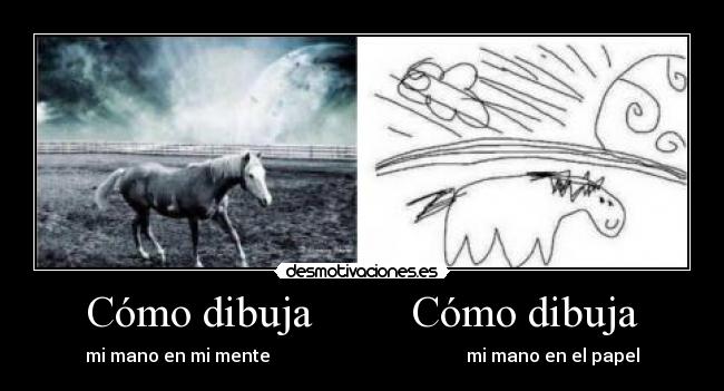 Cómo dibuja         Cómo dibuja - mi mano en mi mente                                            mi mano en el papel