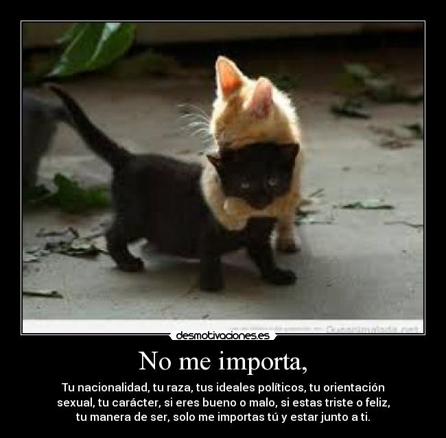 No me importa, - 