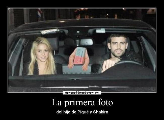 La primera foto - del hijo de Piqué y Shakira