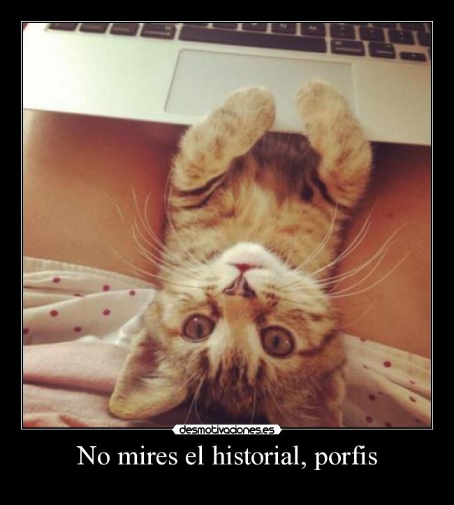 No mires el historial, porfis - 