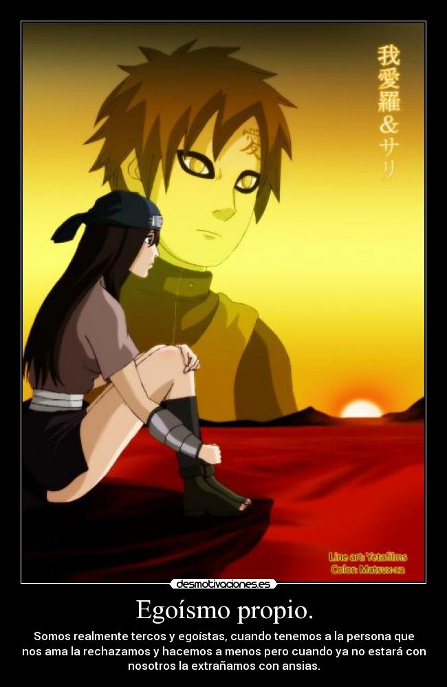 Egoísmo propio. - 