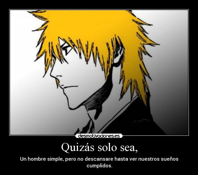 carteles anime bleach ichigo suenos desmotivaciones