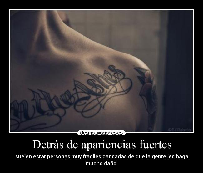 Detrás de apariencias fuertes - 