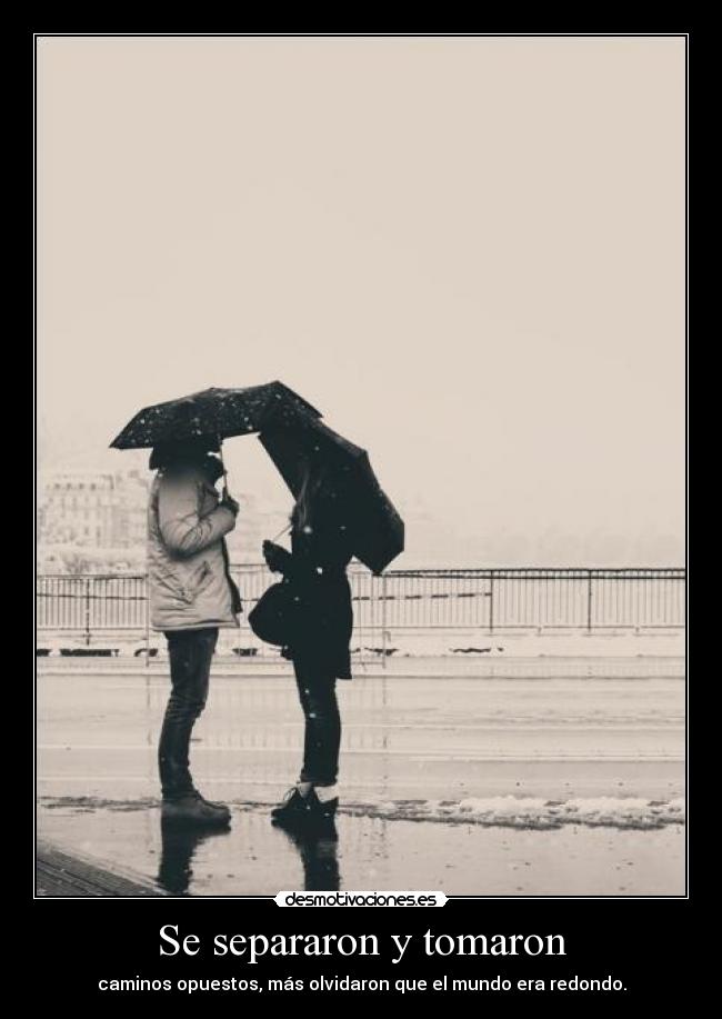 Se separaron y tomaron - 