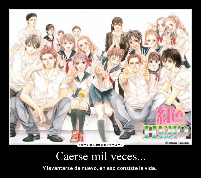 Caerse mil veces... -