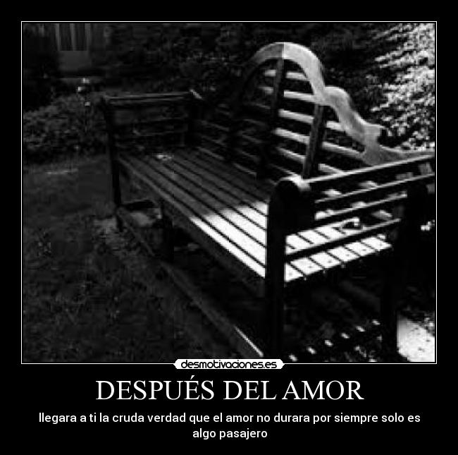 DESPUÉS DEL AMOR -