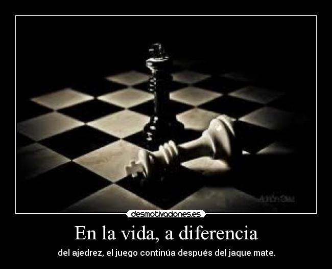 En la vida, a diferencia -