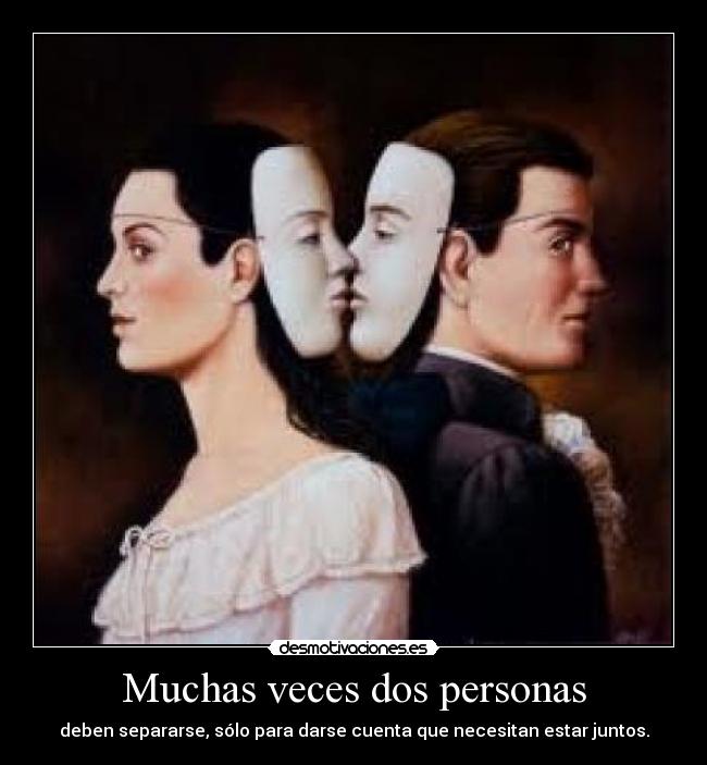 Muchas veces dos personas -