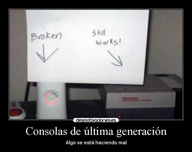 Consolas de última generación - Algo se está haciendo mal