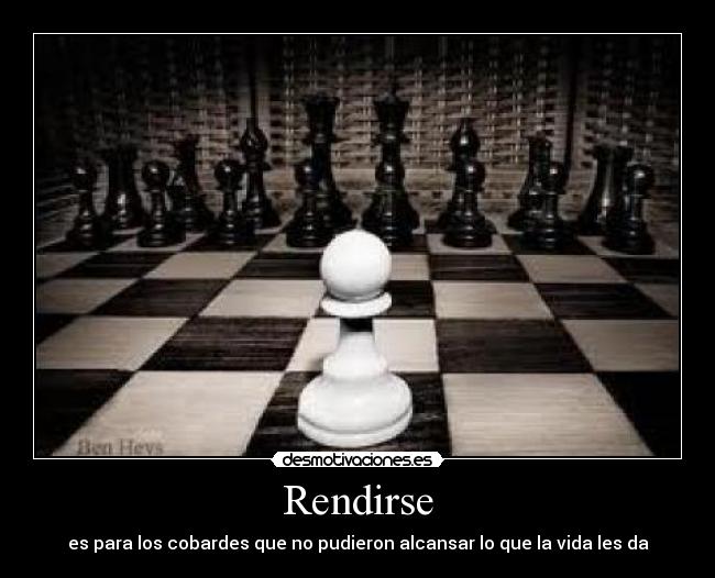 Rendirse -