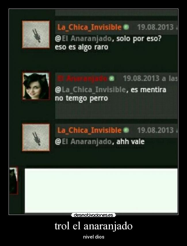 trol el anaranjado - nivel dios