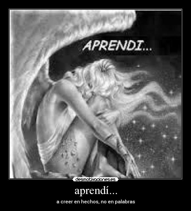 aprendí... - 