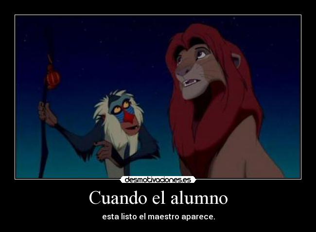 carteles rey leon rafiki simba desmotivaciones